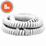 Delight Spirál telefonvezeték 4P/4C 6 m