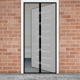 Delight Szúnyogháló függöny ajtóra - mágneses - 100 x 210 cm - fekete