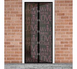 Delight Szúnyogháló függöny ajtóra -mágneses- 100 x 210 cm - "Love"