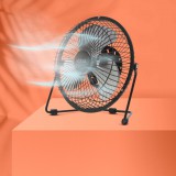 Delight USB Mini Ventilátor, fém lapát biztonsági fém ketrecben, fekete