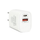 Delight USB Type-C + USB A PD20W Fast charger 20W White 55041WH