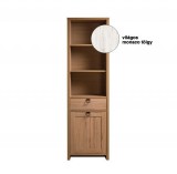 Délity Bútor Farmer MR-3NY B/J keskeny, nyitott polcos, fiókos szekrény - világos monaco tölgy