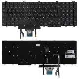 Dell 0W7JFM gyári új, magyar háttérvilágításos laptop billentyűzet, keret nélkül