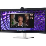 DELL P Series P3424WEB, 4K Ultra HD, LCD, Fekete monitor
