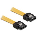 DeLOCK 0.7m SATA Cable SATA kábel 0,7 M Sárga