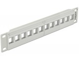 Delock 10" Keystone Patch Panel 12 Port szürke