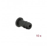 Delock 10 x fekete porfogó 3,5 mm-es sztereo jack anyához (60251)