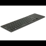 Delock 12454 Vezeték nélküli billentyűzet okostévéhez és Windows PC-hez - Fekete (12454)