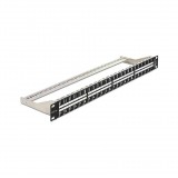Delock 19" Keystone Patch Panel 48 port 1U fekete (43280)