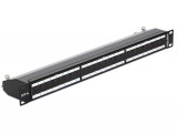 Delock 19" Patch Panel 24 Port Cat.6A fekete