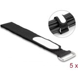 DeLOCK 19608 kábelrendező Univerzális Kábelkötöző tartó Fekete 5 db