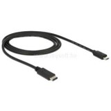 Delock 1m USB Type-C 2.0 apa - USB 2.0 micro-B típusú apa fekete kábel (DL83602)