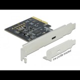 DeLock 1x USB 3.2 Gen 2x2 Type-C port bővítő kártya PCIe (89036) (delock89036)
