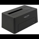 Delock 2.5"-3.5" merevlemez dokkoló fekete (63958) (Delock 63958)