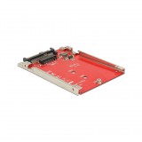 Delock 2.5” átalakító U.2 SFF-8639 > M.2 NVMe M aljzat - 7 mm (62725)