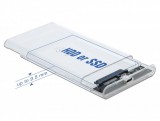Delock 2,5" külső merevlemez ház átlátszó (42617)