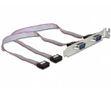 Delock 2 db soros port alaplapi kivezetés