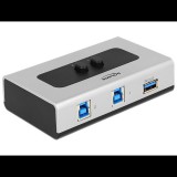 Delock 2 portos manuális kétirányú USB 3.0 kapcsoló (87667) (delock87667)