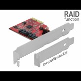 Delock 2 portos SATA PCI Express Kártya RAID 1-del - megismételve a meglévő adatokat (90406) (90406)