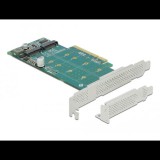 DeLock 2x M.2 NVMe bővítő kártya PCIe (89045) (delock89045)
