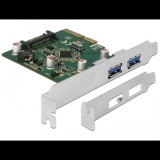 DeLock 2x USB 3.1 Gen 2 bővítő kártya PCI-E (90298) (delock90298)
