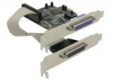 Delock 2xPárhuzamos port bővítő kártya PCI-E (89125)