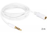 DeLOCK 3.5mm 2m audio kábel Fehér
