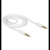 Delock 3.5mm 4.pol. jack dugó - 3.5mm 4.pol. jack dugó kábel, 1m