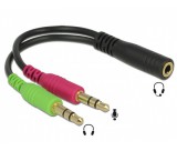 Delock 3,5mm headset PC adapter