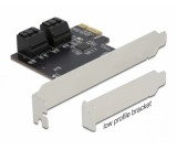 Delock 4 SATA portos PCIe x1 bővítőkártya