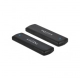 Delock 42633 M2 USB-C Külső SSD ház - Fekete (42633)