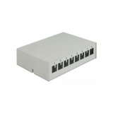 Delock 43412 8 portos szürke Keystone próbapanel (43412)