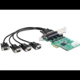 DeLock 4x Soros port bővítő kártya PCI-E (89335) (89335)