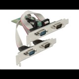 DeLock 4x Soros port bővítő kártya PCI-E (89557) (89557)