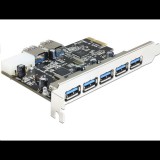 DeLock 5+2x USB 3.0 bővítő kártya PCI-E (89355) (89355)