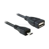 Delock 50 cm USB micro-B apa - USB 2.0-A anya OTG kábel (DL83183)