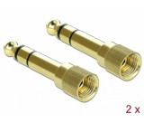 Delock 6,35mm apa 3,5mm anya fém csavarozható 2db