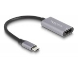 DeLOCK 60020 HDMI kábel 0,15 M HDMI A-típus (Standard) USB C-típus Fekete, Szürke