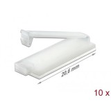 DeLOCK 60181 kábelrendező Padló Kábeltartó Átlátszó 10 db