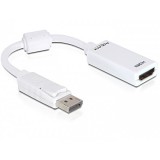 DeLOCK 61767 video átalakító kábel 0,125 M DisplayPort HDMI A-típus (Standard) Fehér