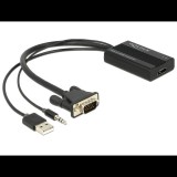 DeLock 62597 VGA–HDMI adapter audió funkcióval (62597)