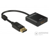 Delock 62607 Adapter Displayport HDMI-csatlakozóhüvely 4K aktív, fekete