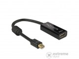 Delock 62613 miniDisplayport 1.2 dugós csatl. - HDMI csatlakozóhüvely 4K passzív - fekete
