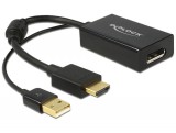 Delock 62667 HDMI-A - Displayport 1.2 adapter, audió funkcióval, fekete