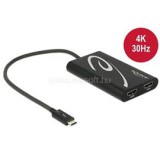 Delock 62707 ThunderboltT 3 apa > 2 x HDMI anya 4K 30 Hz adapter (DL62707)