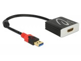 DeLOCK 62736 video átalakító kábel 0,2 M USB A típus HDMI Fekete