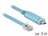 DeLOCK 63914 soros kábel Kék 3 M USB C-típus RJ45