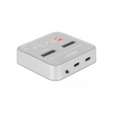 Delock 64138 M.2 SATA - M.2 NVMe + SD Express dokkoló állomás (64138)