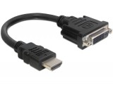 Delock 65327 HDMI 19 pin male --> DVI 24+1 (DVI-D) female 20cm adapter