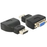 DeLOCK 65567 DisplayPort VGA Fekete csatlakozó átalakító